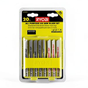 Ryobi Jig Saw Blade Set 20-Piece A14AK201 Universal Shank-0