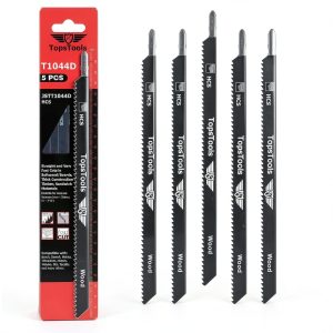 TopsTools Jigsaw Blades 5-Pack T1044D 250mm – Long Clean Straight Cuts-0