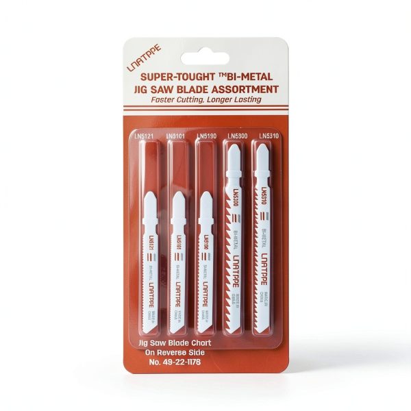 Jigsaw Blades 5-Pack 49-22-1178 JODDMTTY T-Shank Metal/Wood Cut Set-0