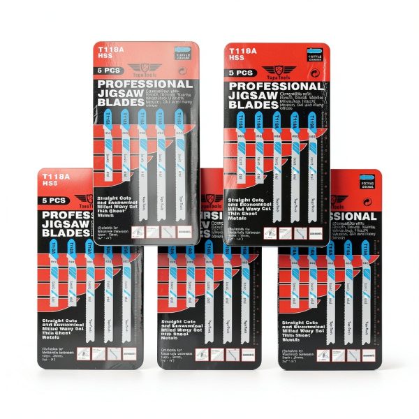 TopsTools 25 Piece 91mm Jigsaw Blades for Metal T118A Universal Kit-0