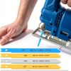 Jig Saw Blade 24PCS Set Carbon Steel U-Shank for Wood Metal Plastic-7