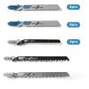 20 Piece Jigsaw Blades Set Assortment of Professional T-Handle Jig Saw Blade Kits Multi-Purpose Jig Saw Blades Replacement Set for Wood Pruning, Plastic, and Metal Cutting-1