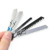 20 Piece Jigsaw Blades Set Assortment of Professional T-Handle Jig Saw Blade Kits Multi-Purpose Jig Saw Blades Replacement Set for Wood Pruning, Plastic, and Metal Cutting-2