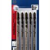 BOSCH T101A 5 pieces 4 In. 14 TPI Special For Plexiglas T-Shank Jig Saw Blades-0