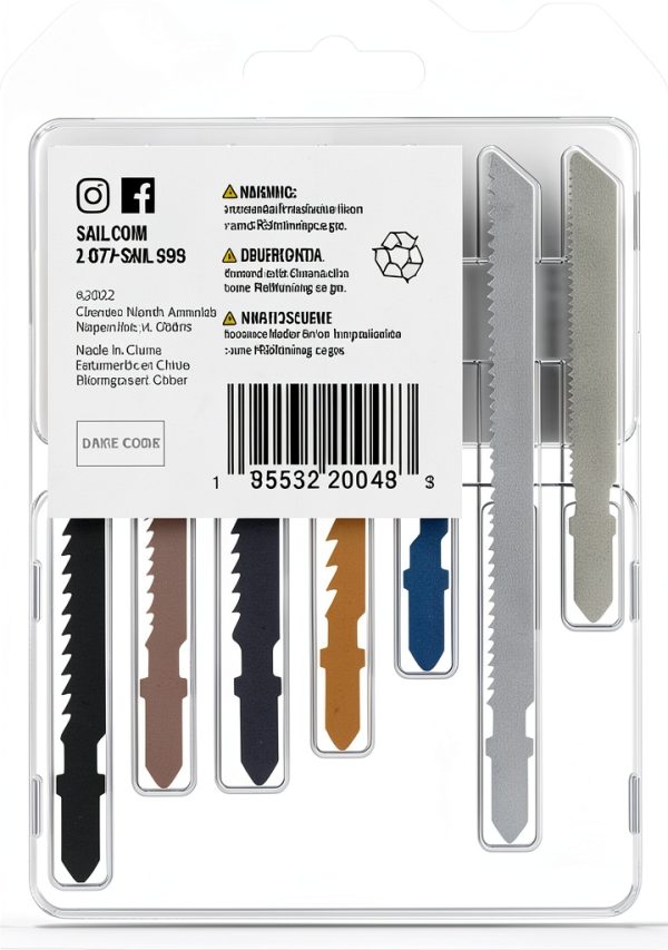SKIL 21 Pc All-Purpose T-Shank Jig Saw Blade Set for SKIL Jig Saws JS314901/ JS313101/ JS820302/ JS820202/ JS5833A-10 - JSB2000-1