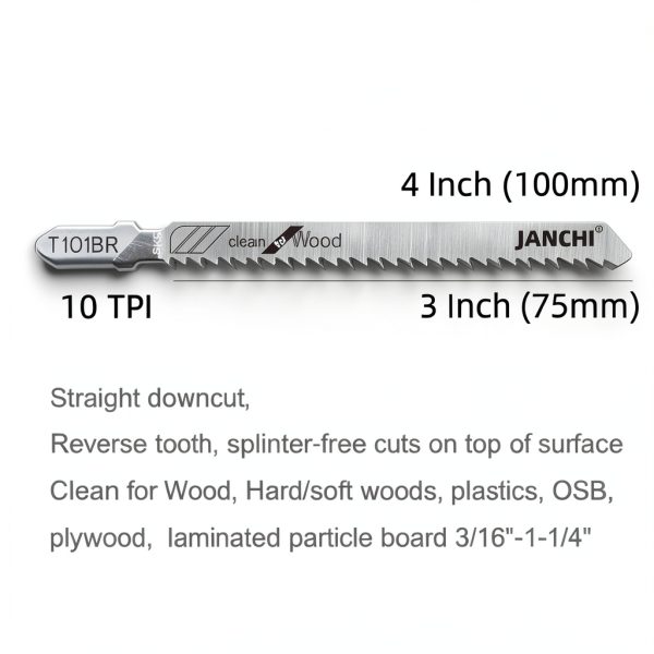 T101BR Janchi 4 inch 10 TPI Contractor Jig Saw Blades 50 Pack-4