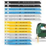 14PCS Universal Jig Saw Blade Set for Wood U-Shank Jig Saw Blade Set Assortment for Wood Plastic and Metal Cutting Jigsaw Blades Fit Vast Majority U Shank Jigsaws, 6T 8T 10T 14T 18T 24T 32T-0