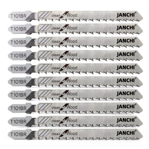 T101BR Janchi 4 inch 10 TPI Contractor Jig Saw Blades 50 Pack-0