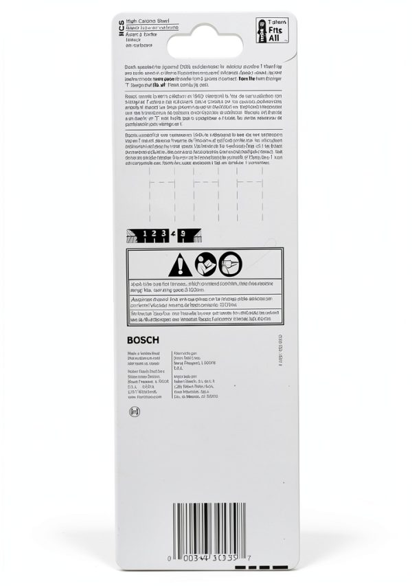 BOSCH T313AW3 3-Piece 6 In. Knife Edge Special for Soft Materials T-Shank Jig Saw Blades-2