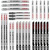 WORKPRO 25-Piece T-Shank Jig Saw Blade Set with Storage Case, Made with HCS/HSS/BIM, Assorted Blades for Wood, Plastic and Metal Cutting-0