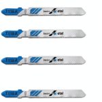 TAROSE 10-Piece T118A 3 Inch 21 TPI Assorted T-Shank Jig Saw Blades Set for Cutting Metal-0