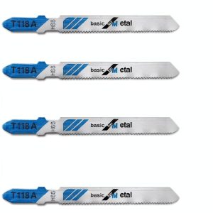 TAROSE 10-Piece T118A 3 Inch 21 TPI Assorted T-Shank Jig Saw Blades Set for Cutting Metal-0