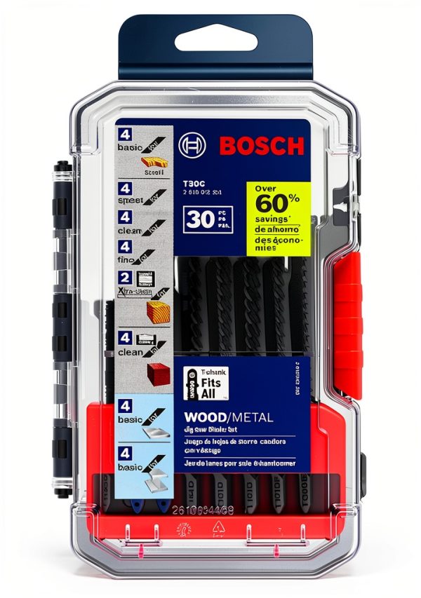 Bosch T30C 30-Pack T-Shank Jig Saw Blades for Wood and Metal-0