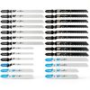 30PCS Jigsaw Blades Set, Assorted T-Shank Jig Saw Blades for Wood, Metal & Plastic Cutting(T101AO, T101B, T101BR, T118A, T118B, T144D, T244D, T111C, T127D)-0
